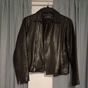 Express Classic Black Leather Jacket